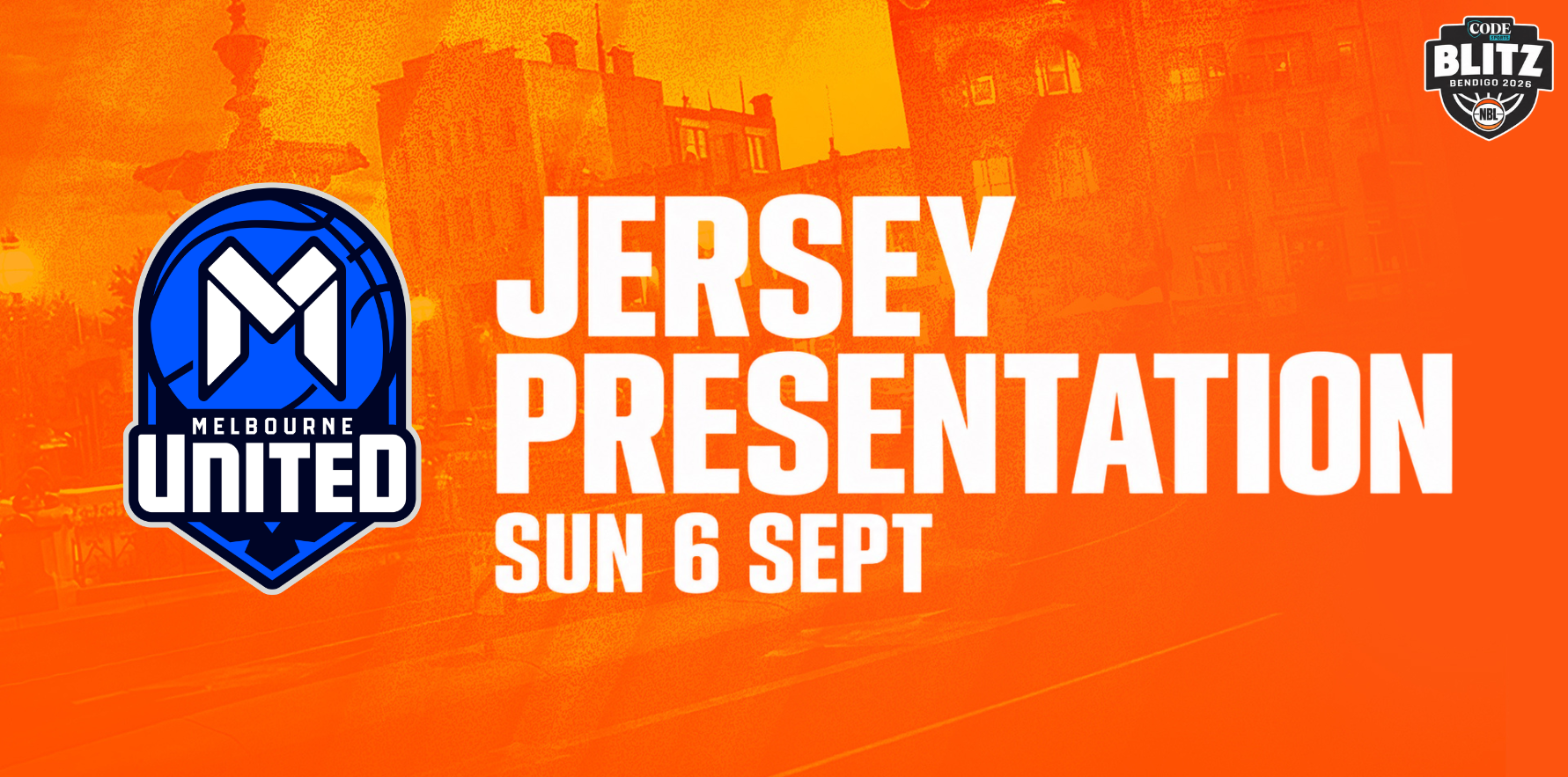 Sun 6th Sept - Jersey Presentation: Melbourne United