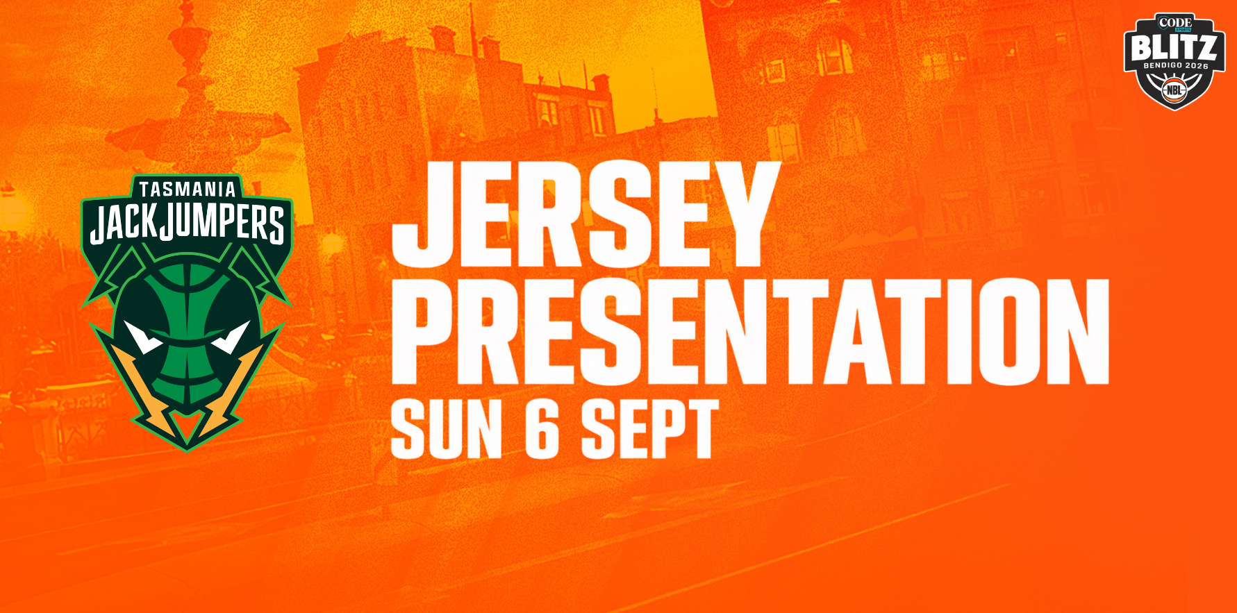 Sun 6th Sept - Jersey Presentation: Tasmania JackJumpers