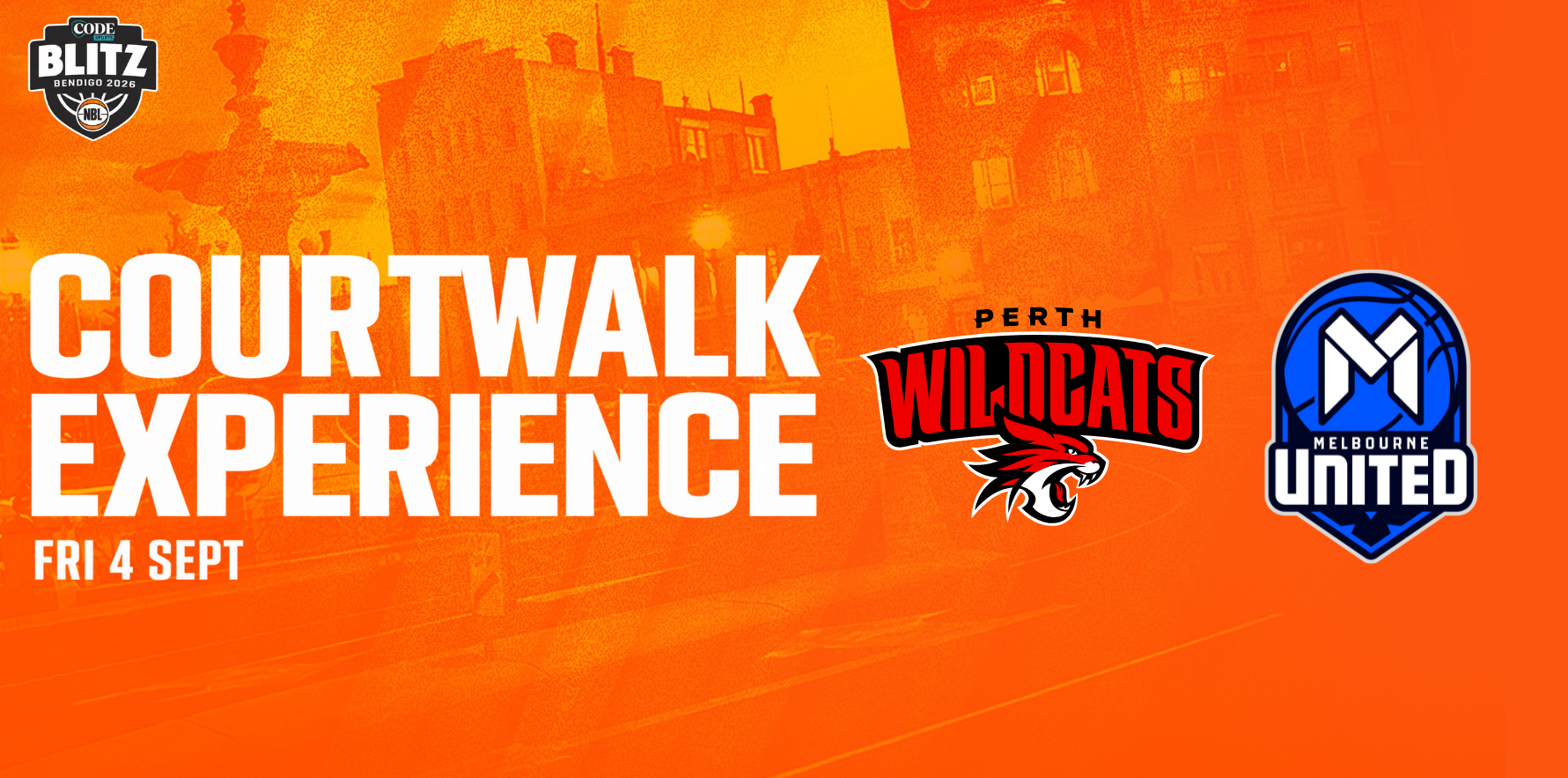 Fri 4th Sept - Court Walk: Perth Wildcats vs Melbourne United