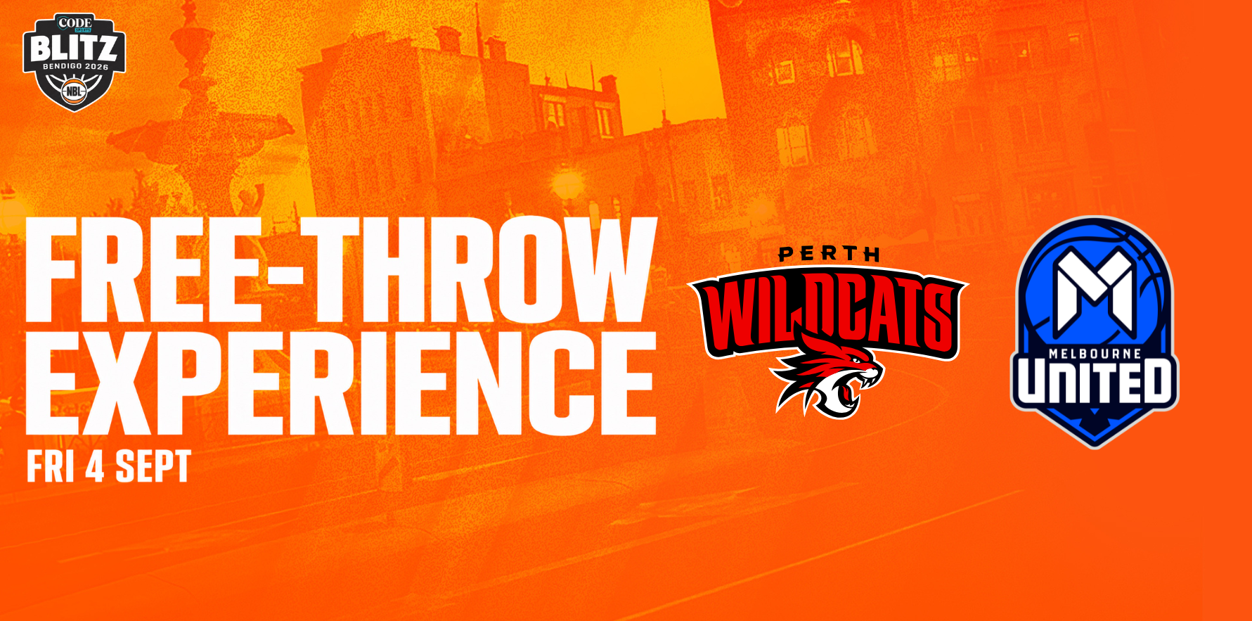 Fri 4th Sept - Half-Time Free Throw Experience: Perth Wildcats vs Melbourne United