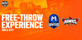 Sun 6th Sept - Half-Time Free Throw Experience: Melbourne United vs Illawarra Hawks